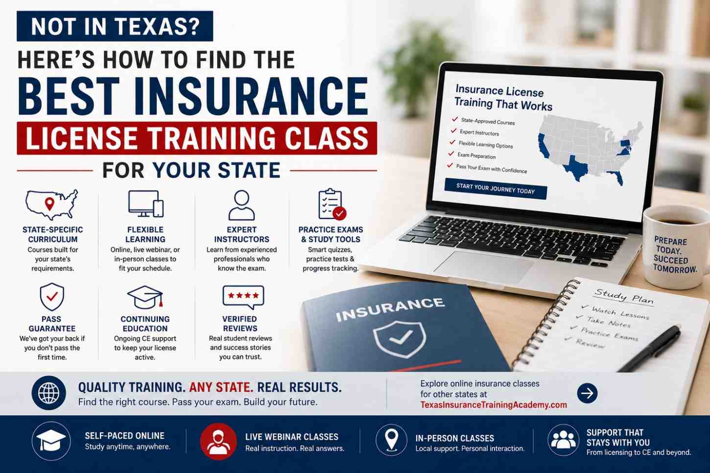 Not in Texas? How to Find the Best Insurance License Training Class