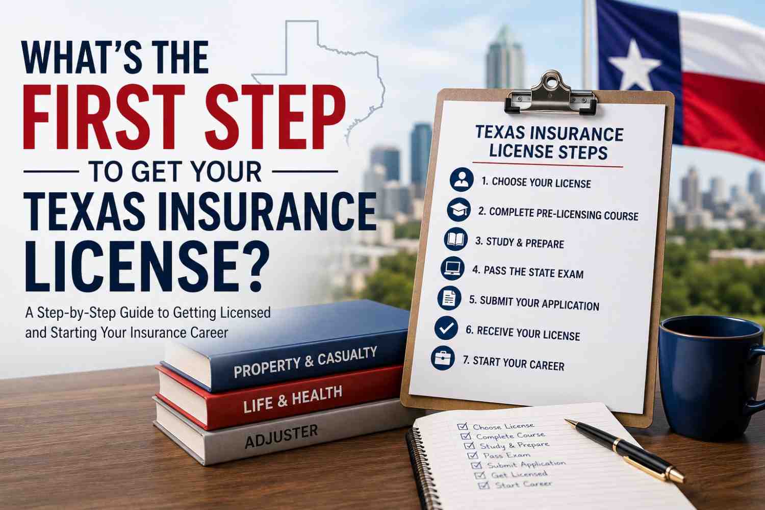 What's the First Step to Get Your Texas Insurance License?