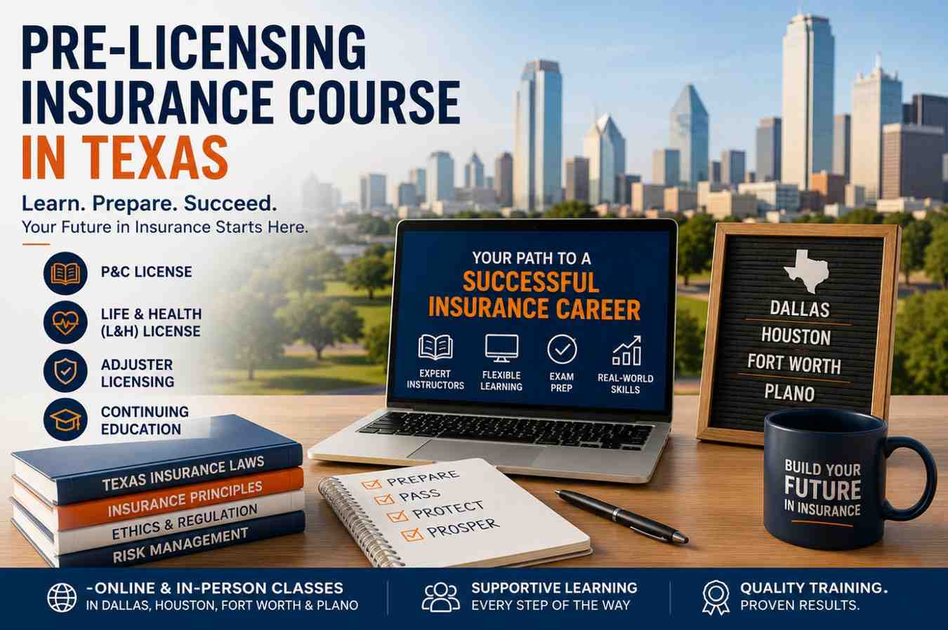 How a Pre Licensing Insurance Course in Texas Sets You Up for Success